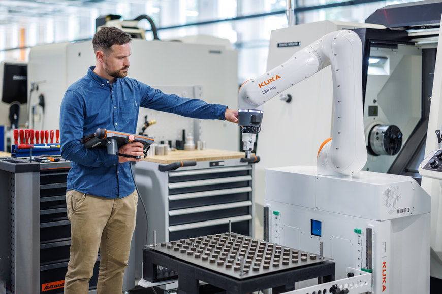 MAIROTEC und KUKA haben gemeinsam eine modulare Automatisierungszelle mit dem KUKA Cobot LBR iisy vorgestellt 